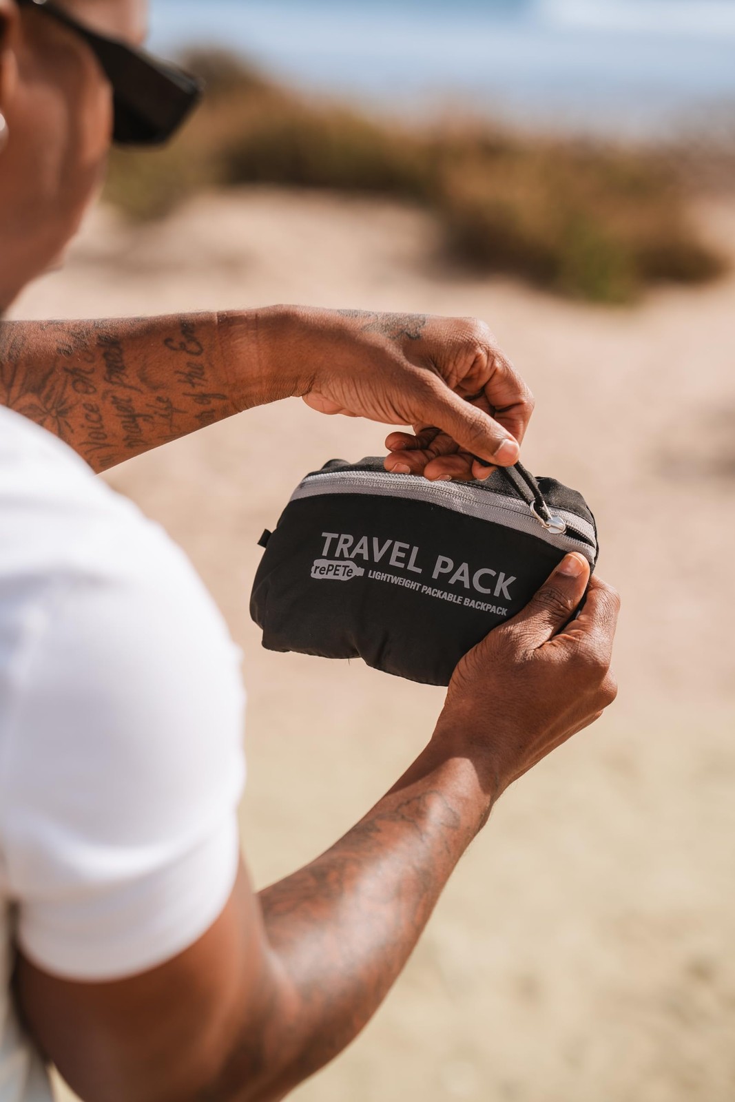 Travel Pack rePETe Refine Eco-friendly Lightweight Packable Backpack Jasper