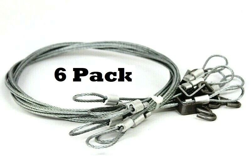 6 Pack Minnesota Brand 5 Foot Slide Wires Or Drowning Cables Trapping Supplies