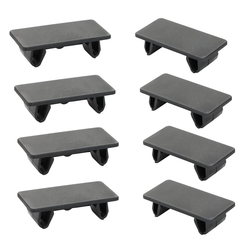 8 Pcs Rocker Switch Panel Cover ABS Rectangular Rocker Switch Blank Snap-in Hole