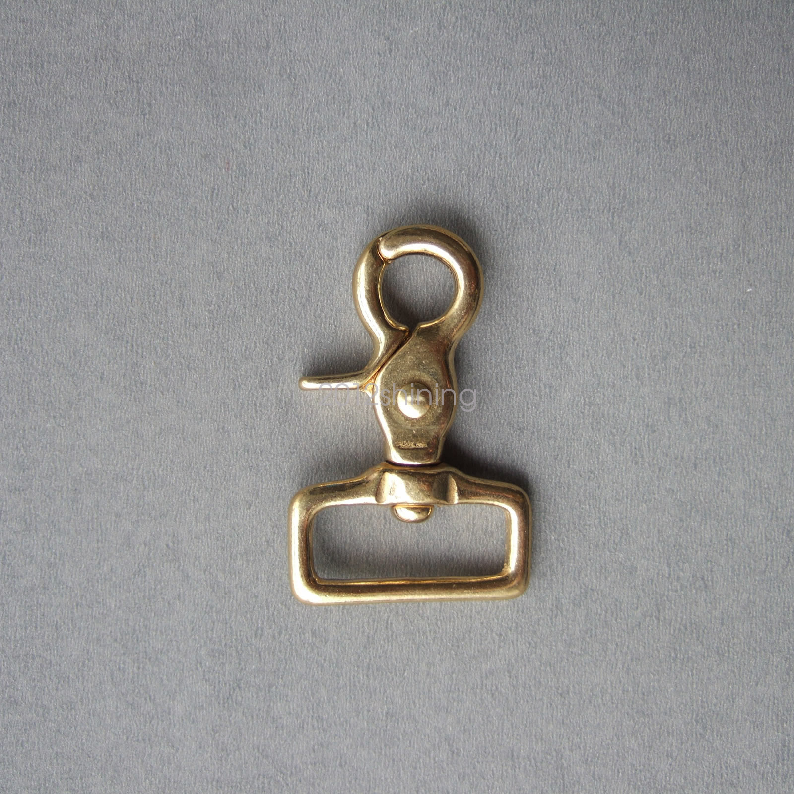 Heavy Duty SOLID BRASS TRIGGER SNAP SWIVEL SQUARE EYE 1-9/32"