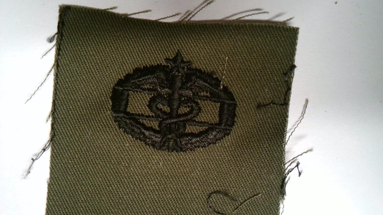 MILITARY PATCH SEW ON US ARMY COMBAT MEDIC 2ND AWARD SUBDUED OD GREEN