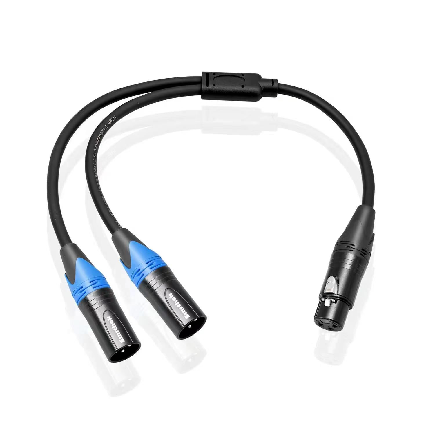 XLR Splitter CableFemale to 2 Male XLR Y Cable (XLR Splitter 1 Female to 2 Male