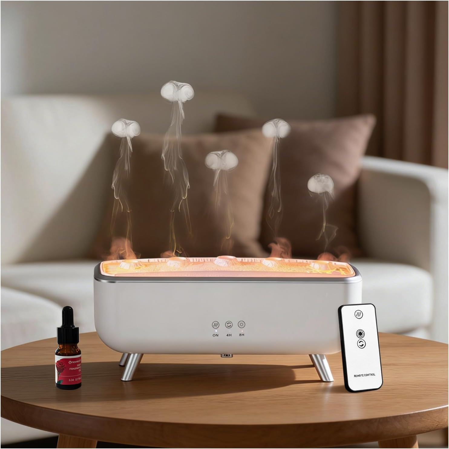 Jellyfish Diffuser Humidifier, Essential Aromatherapy 300ML Ultrasonic Diffuser