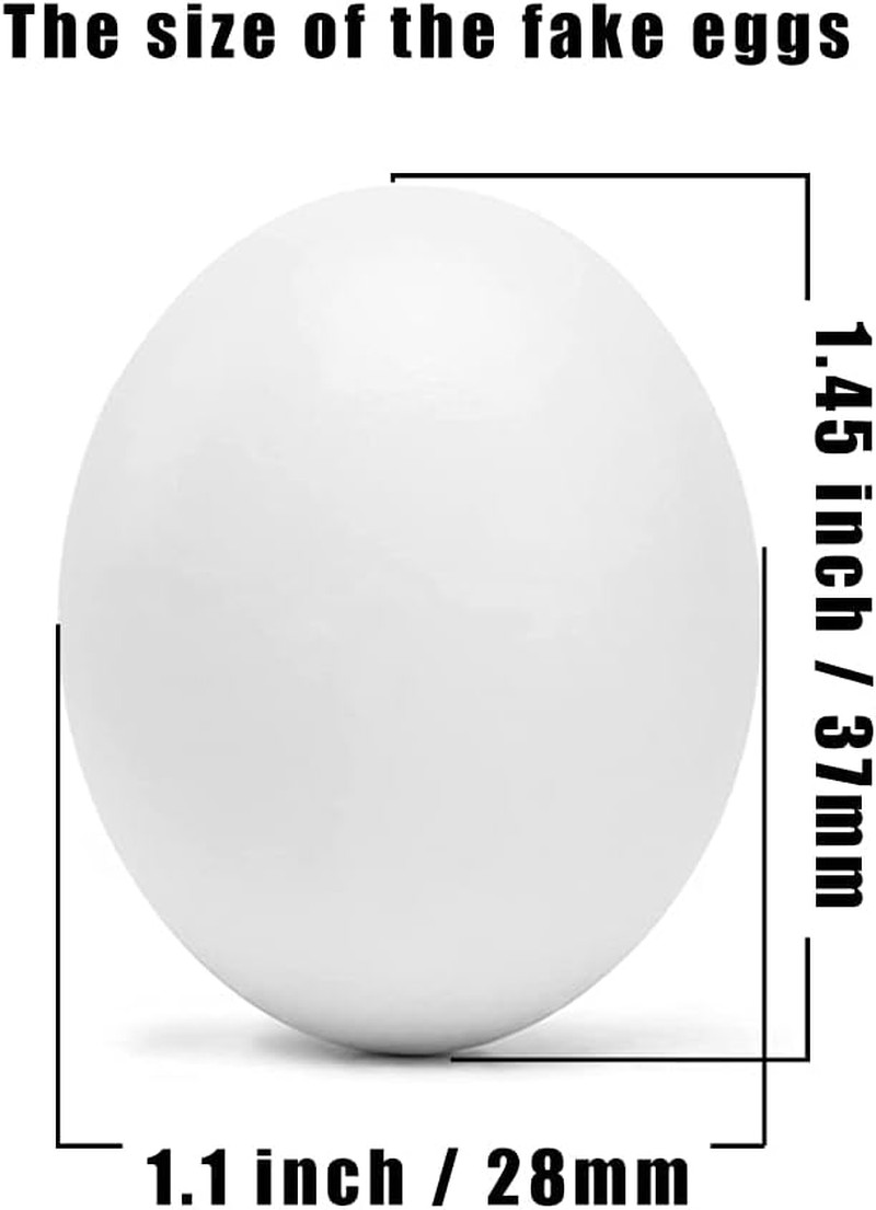 8Pcs Solid Plastic Parrot Fake Eggs, Keeping Them from Laying Anymore Eggs, Suit