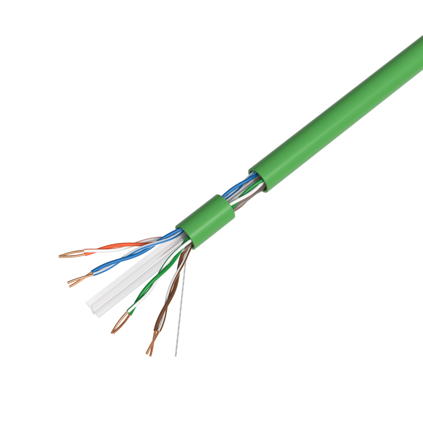 1000FT CAT6 UTP Ethernet Cable 23AWG 10 Gbps LAN Network Solid Bulk Wire Green