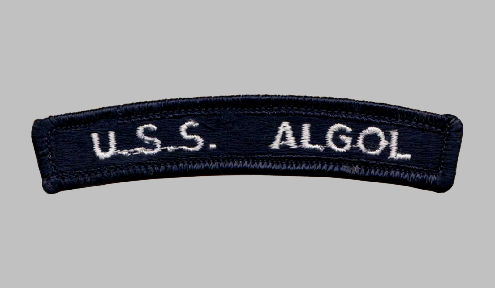 US Navy LKA AKA-54 USS Algol Amphibious Attack Cargo Ship UIM Rocker Tab (01-04)