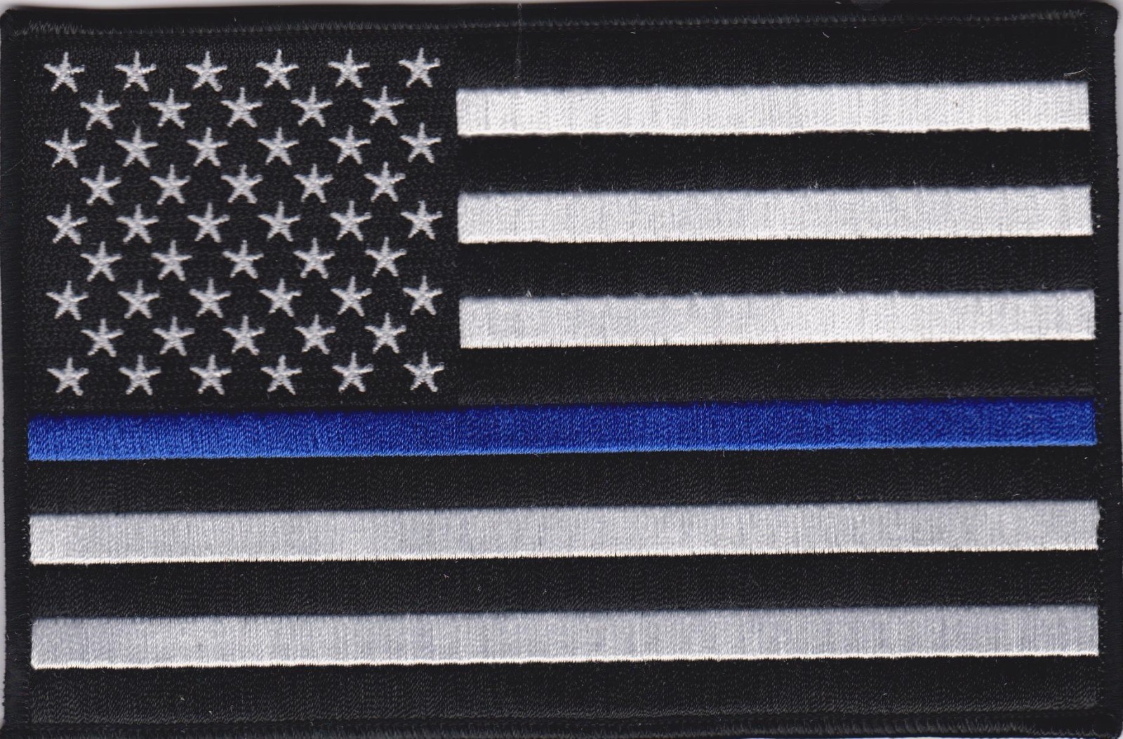USA Flag Blue Line 3" Patch American Flag Blue Line Patch Police NEW USA SHIPPER