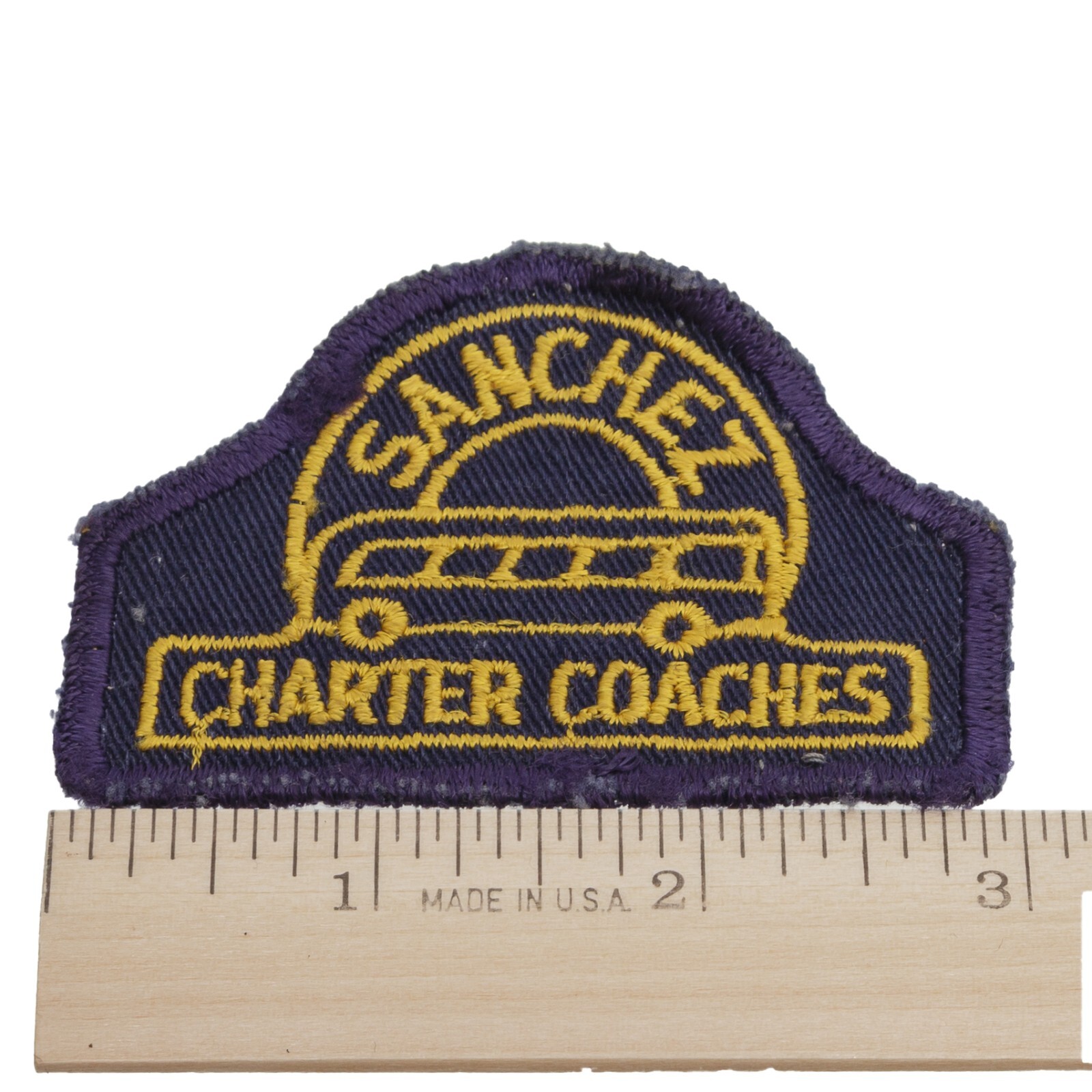 Sanchez Charter Coaches Embroidered Patch, Work Uniform Patch