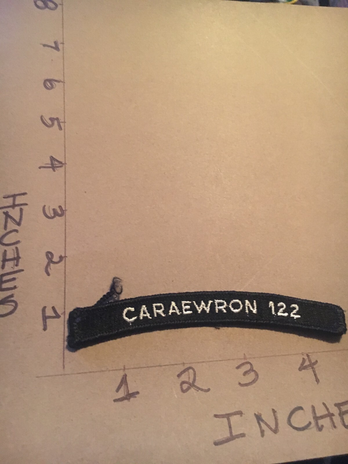 US NAVY SHOULDER STRIP TAB rocker Patch CARAEWRON 122
