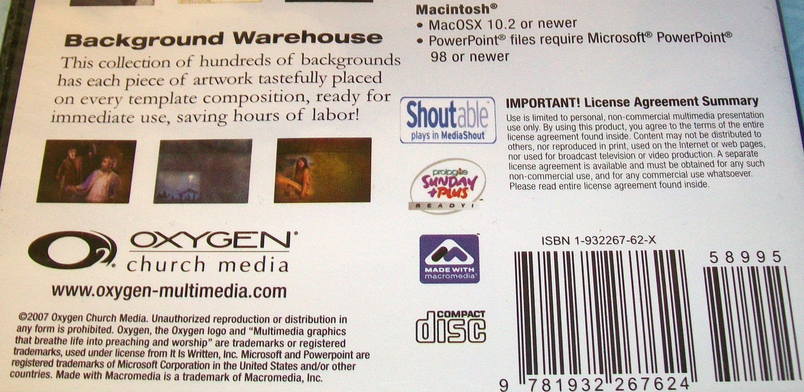 Oxygen: Multimedia Graphics - Volume 20 (CD-ROM, 2007) New Unopened!