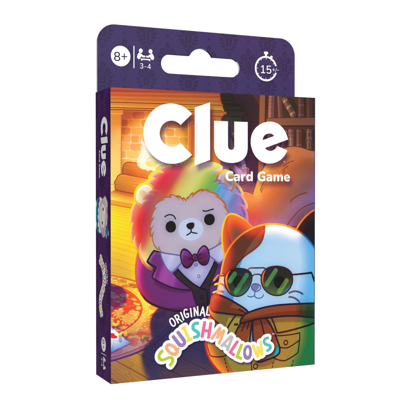 USAOPOLY Clue Card Game: Original Squishmallows, Mystery Party Game for Kids