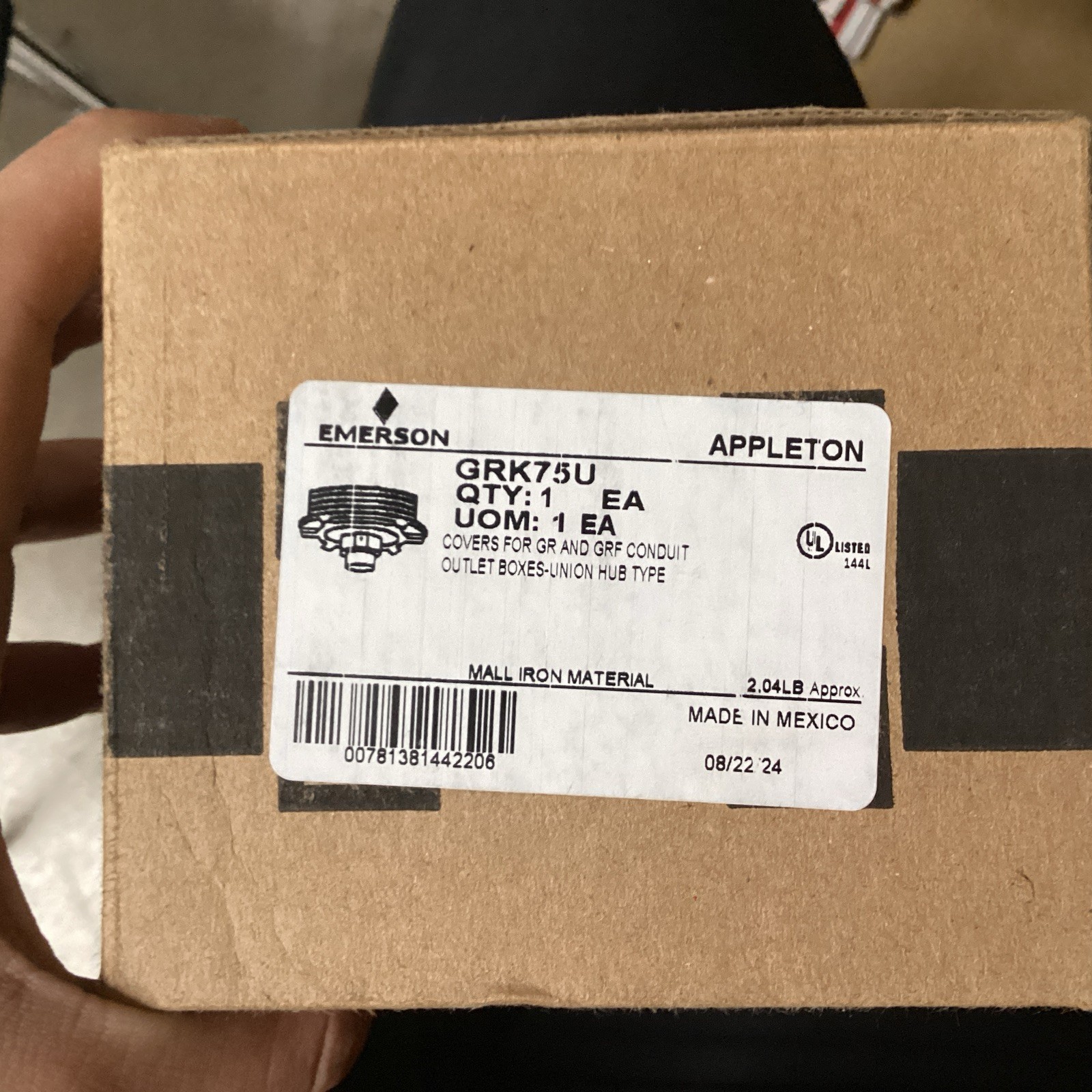 Emerson GRK75U Covers For GR And GRF Conduit Outlet Boxes