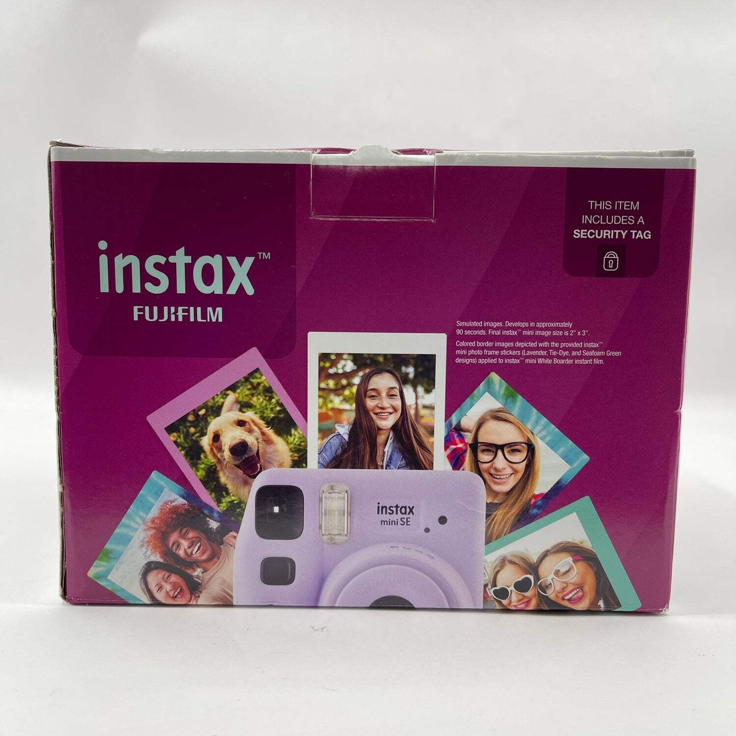 New Fujifilm Instax Mini SE Instant Camera Bundle Purple