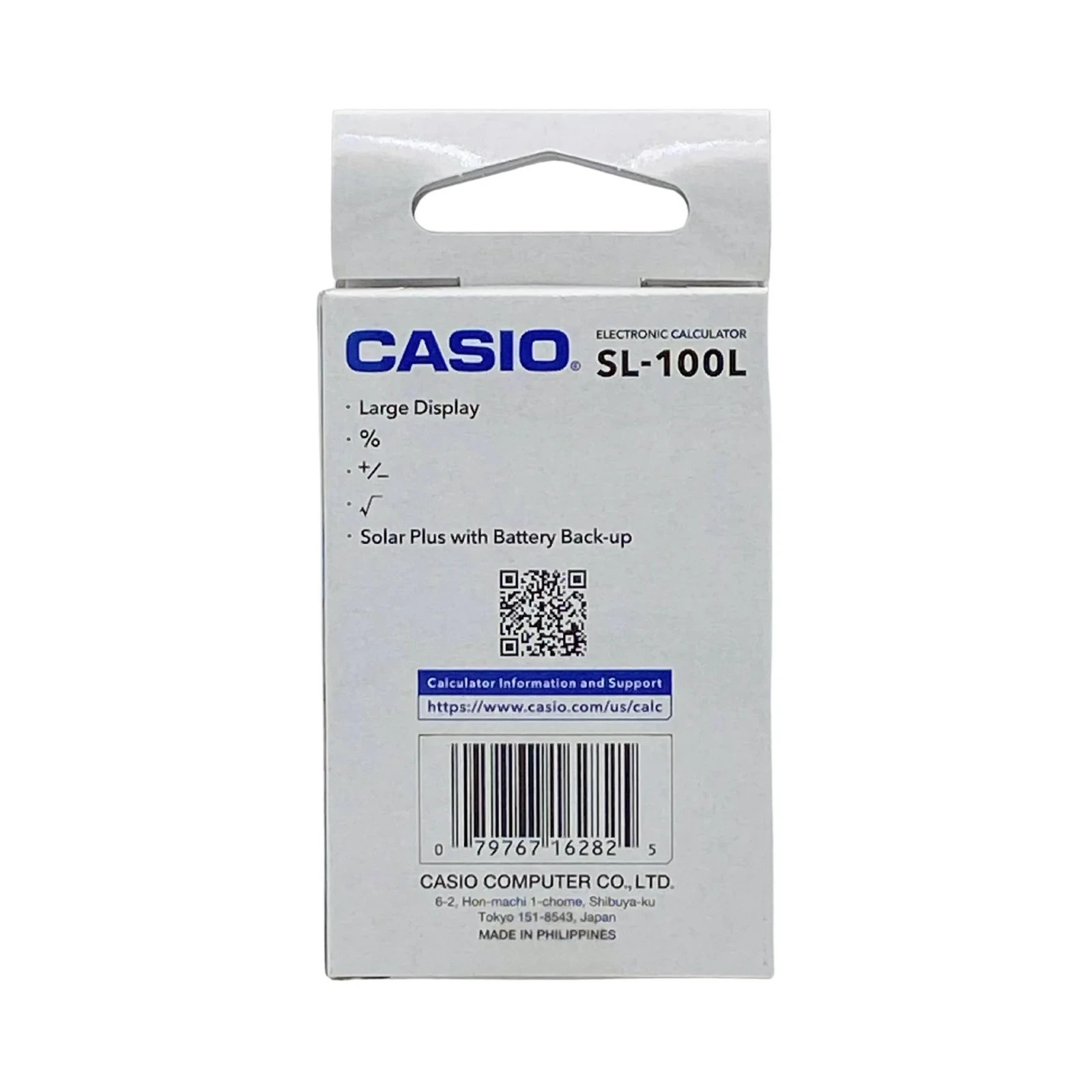 CASIO Standard Function SOLAR CALCULATOR 8-DIGITS Big Display Folding Hard Case