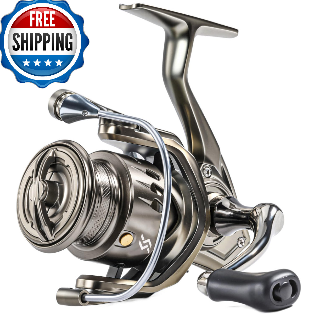 Sougayilang Spinning Reel - 5.2:1 Gear Ratio, 12+1 Bearings Freshwater Saltwater