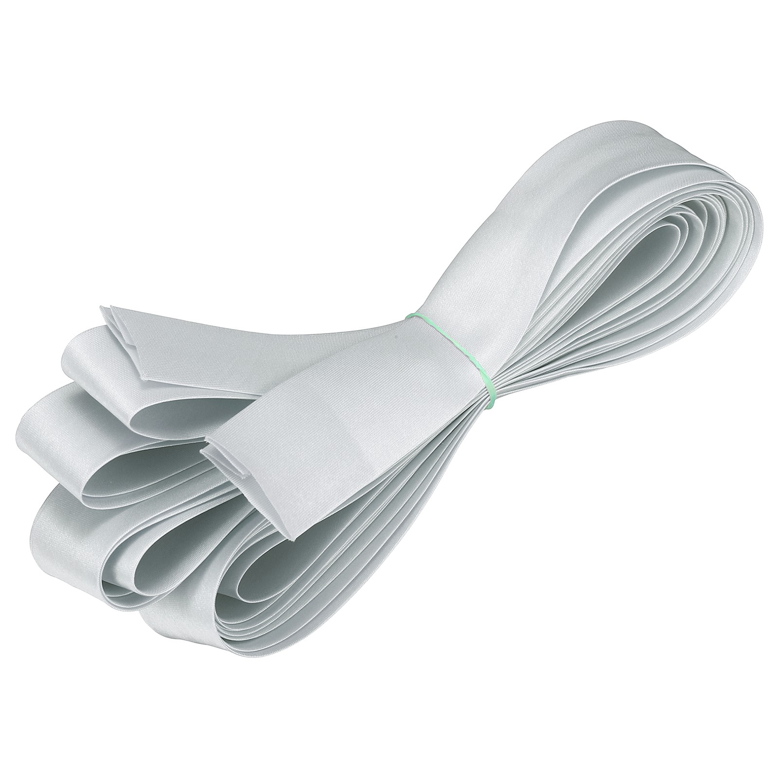 Double Fold Bias Tape 1 Inch x 5.5 Yards Satin Pre-fold Tape Silver Gray