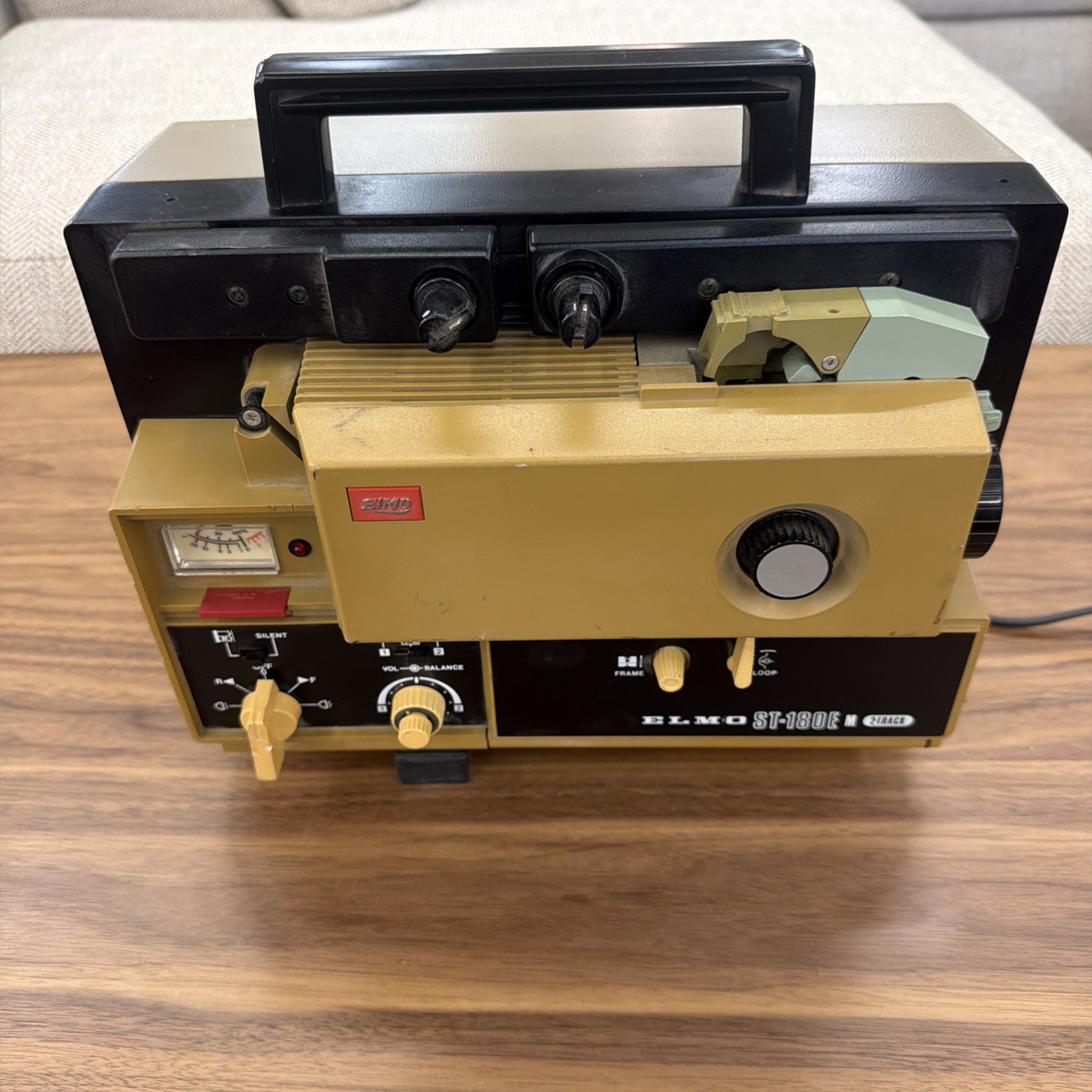 Elmo St-180 M-O 2-Track Projector Vintage Film Machine *READ DESCRIPTION*