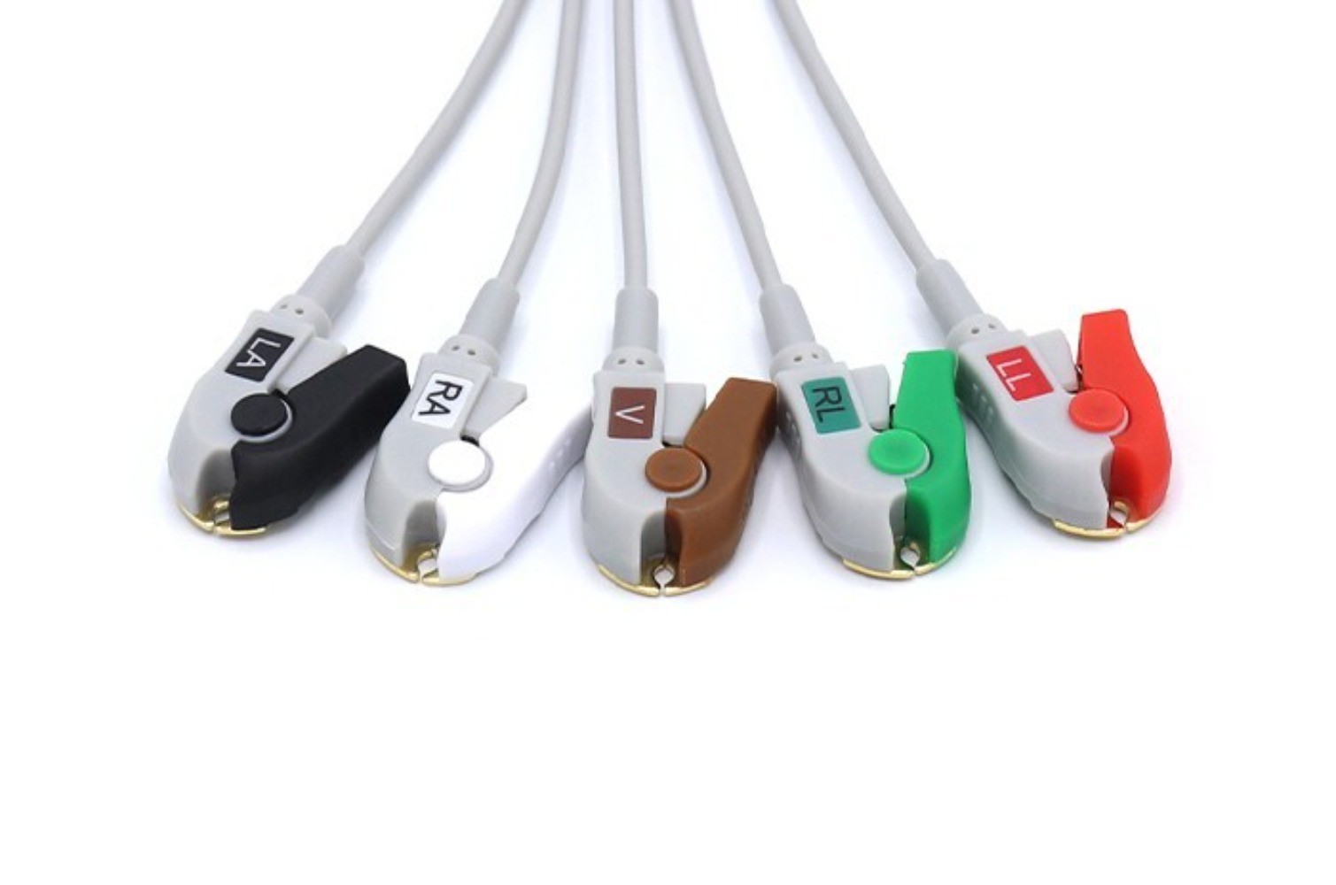 Mindray Datascope 043-000487-01 Compatible ECG cable 12pin 5leads AHA Snap