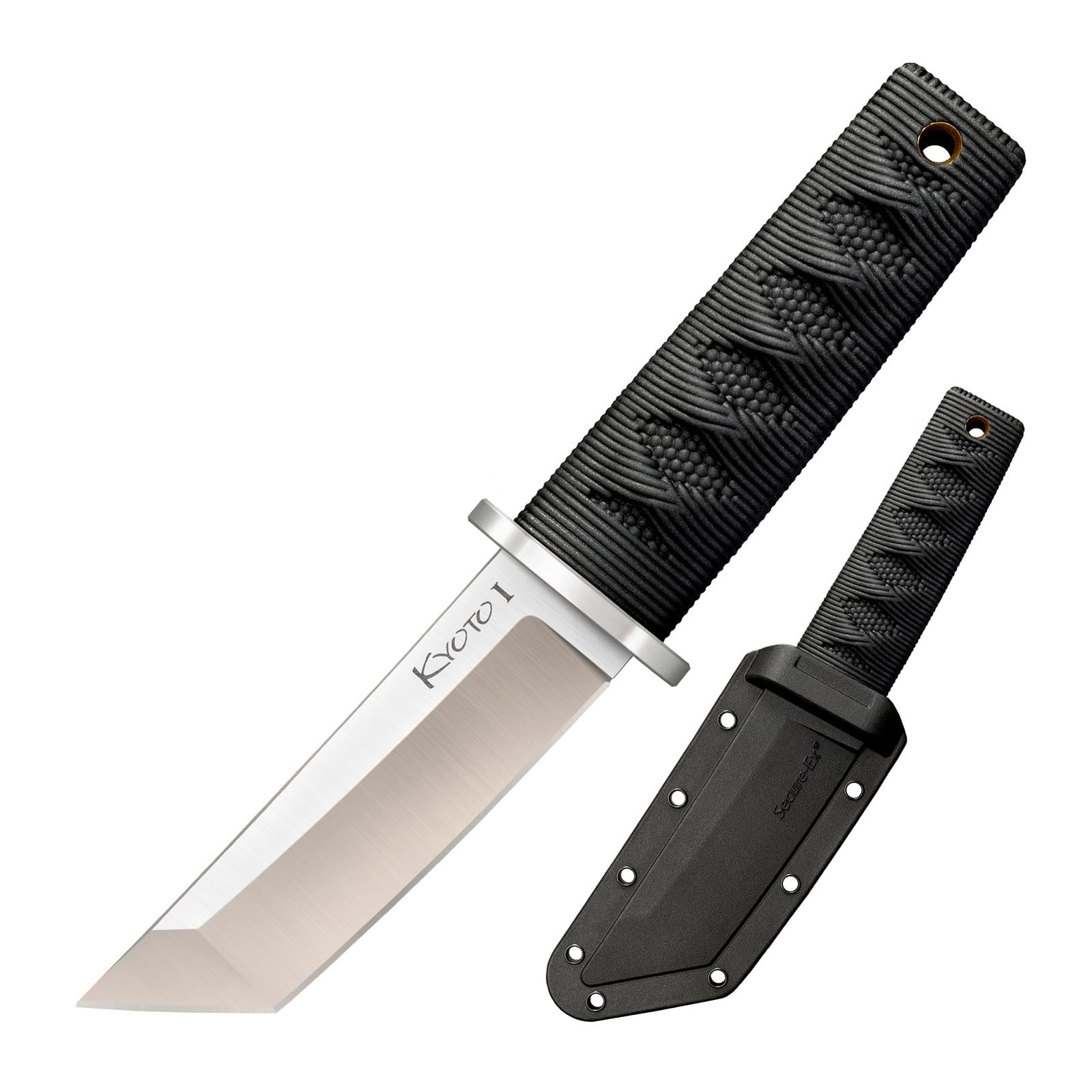 Cold Steel Kyoto Tanto 3.25" 8Cr13MoV Black Kray-Ex Small Fixed Knife CS-17DA