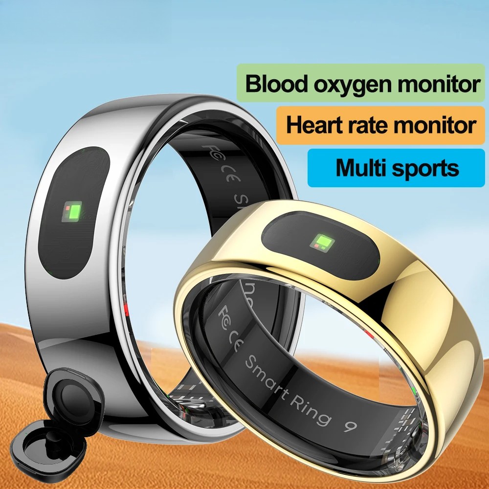 Smart Ring Men's Women Temperature Health Monitor Waterproof Music Video Control