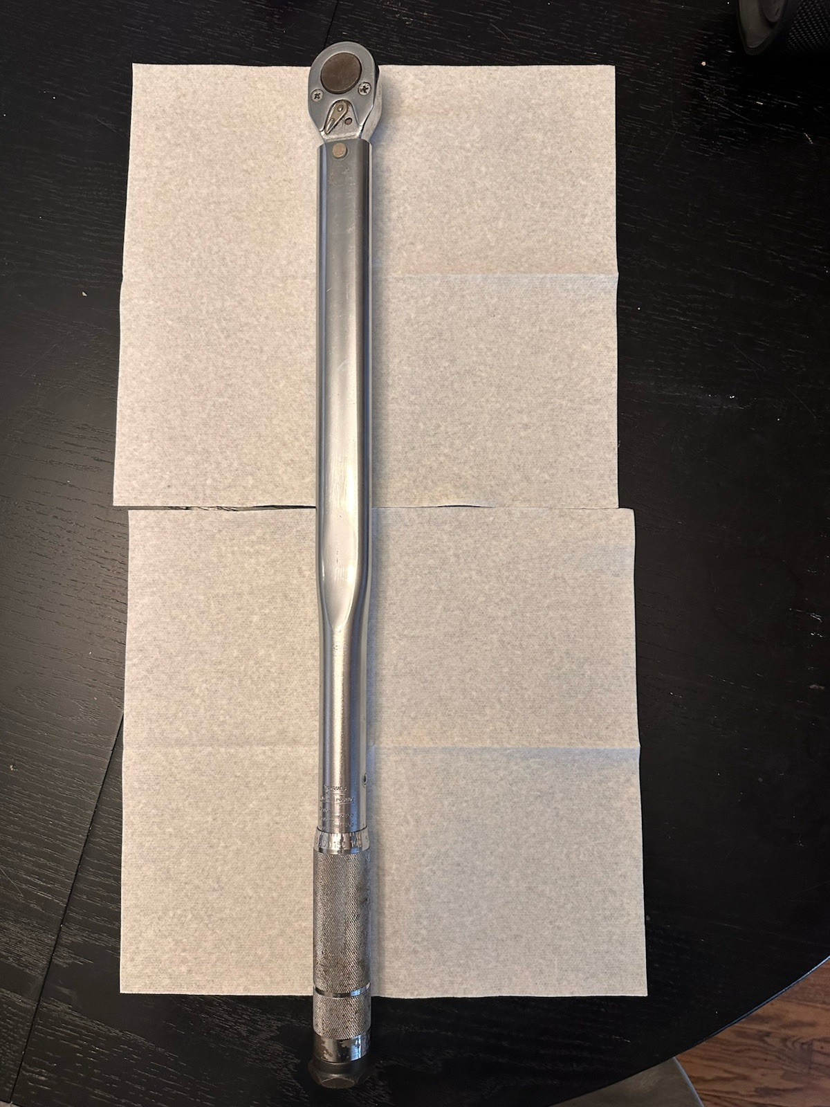 PROTO 6016-3 Click Torque Wrench 1/2" Drive Adjustable Ratcheting Steel Silver