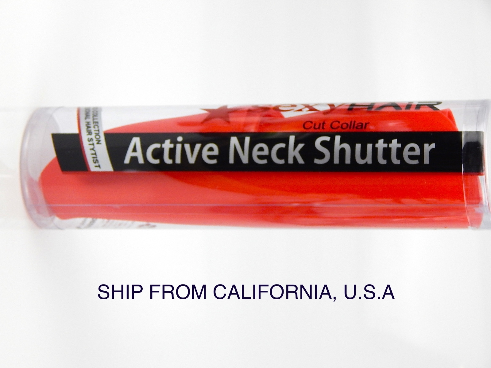 HAIRDRESSING CUTTING COLLAR / NECK SHUTTER RED