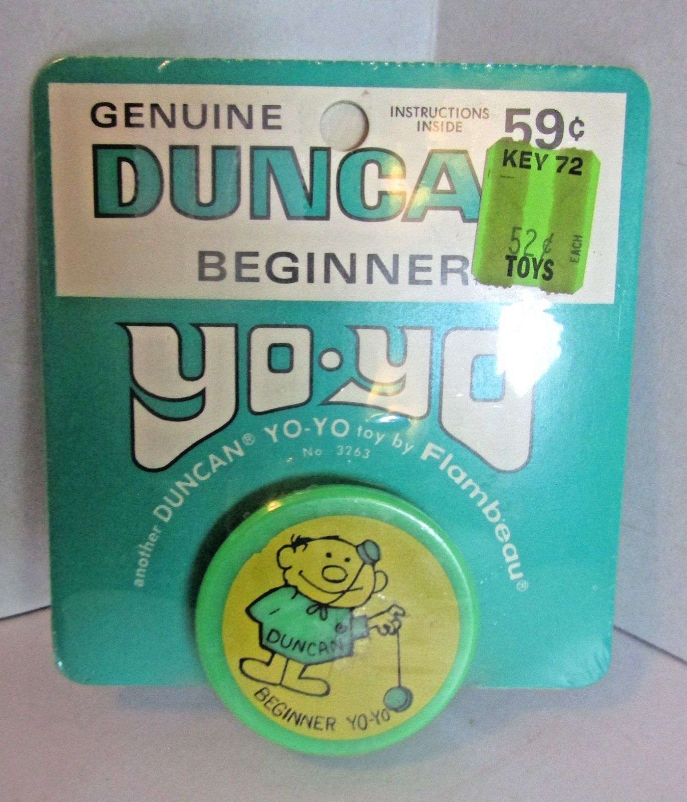Vintage Genuine Duncan Beginner YoYo No.3263- MOC-NOS - 1960’s