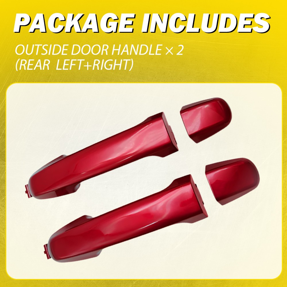 Outside Door Handle For 2012-2017 Toyota Camry Rear Left Driver Right Side Red