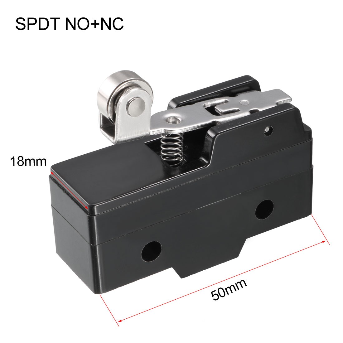 TM-1704 Panel Mount Short Hinge Roller Lever Type Micro Switch Screw Terminals