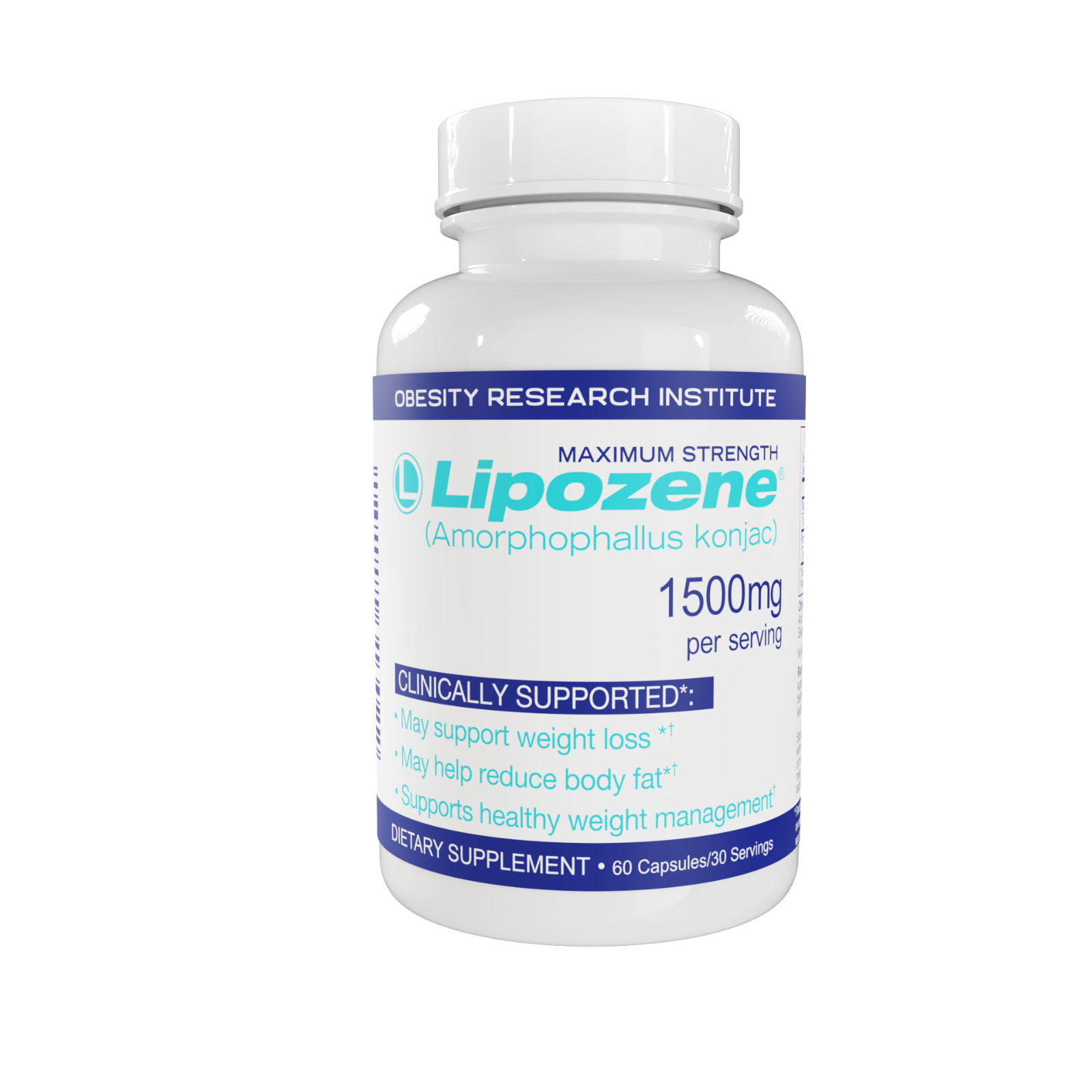 Lipozene® 1500mg Capsules 60 Count Official Store Weight Management