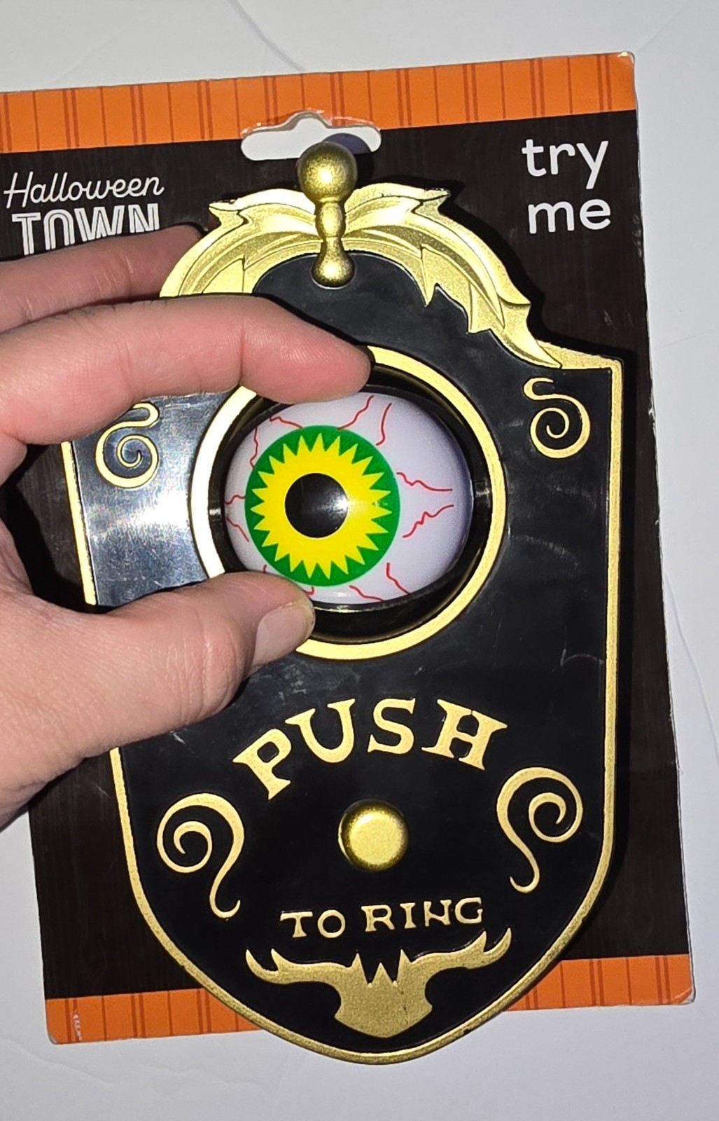 Halloween OneEyed Doorbell Decoration Door Hanging Eyeball With Voice No box