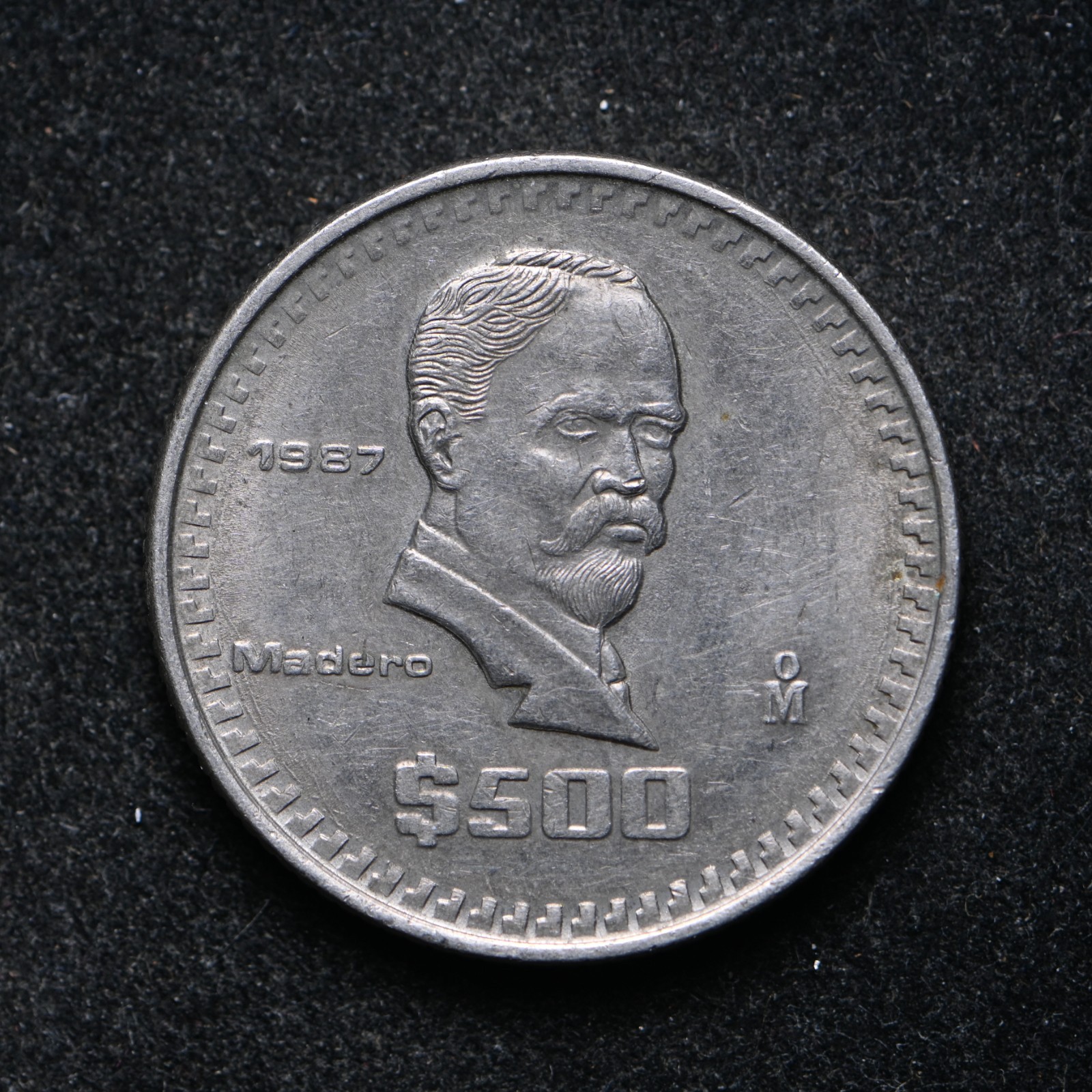 1987-MO Mexico 500 Pesos (ab3403)
