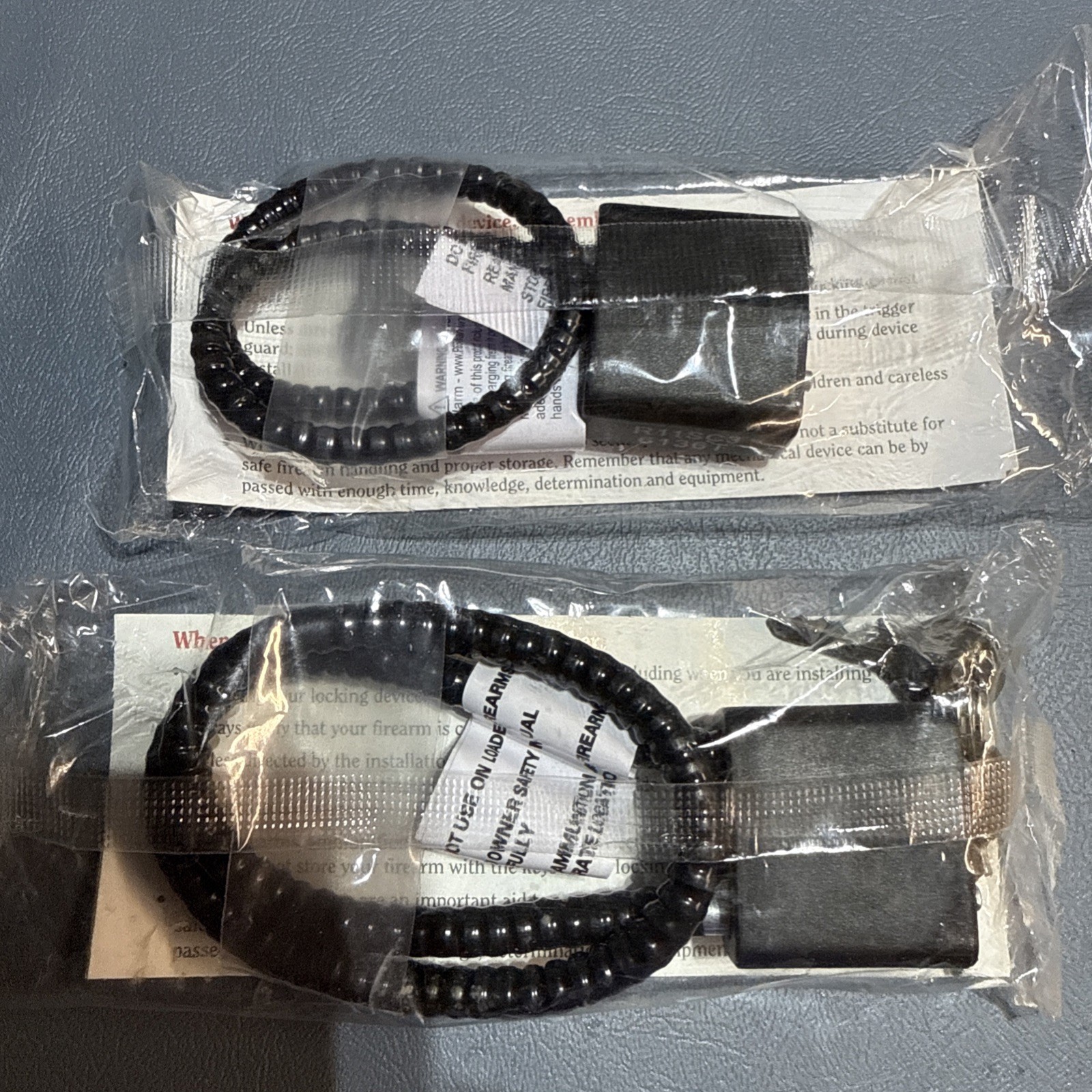 2 Black Cable Gun Safety Lock *BRAND NEW* Ruger R15LC3 - 2 Keys