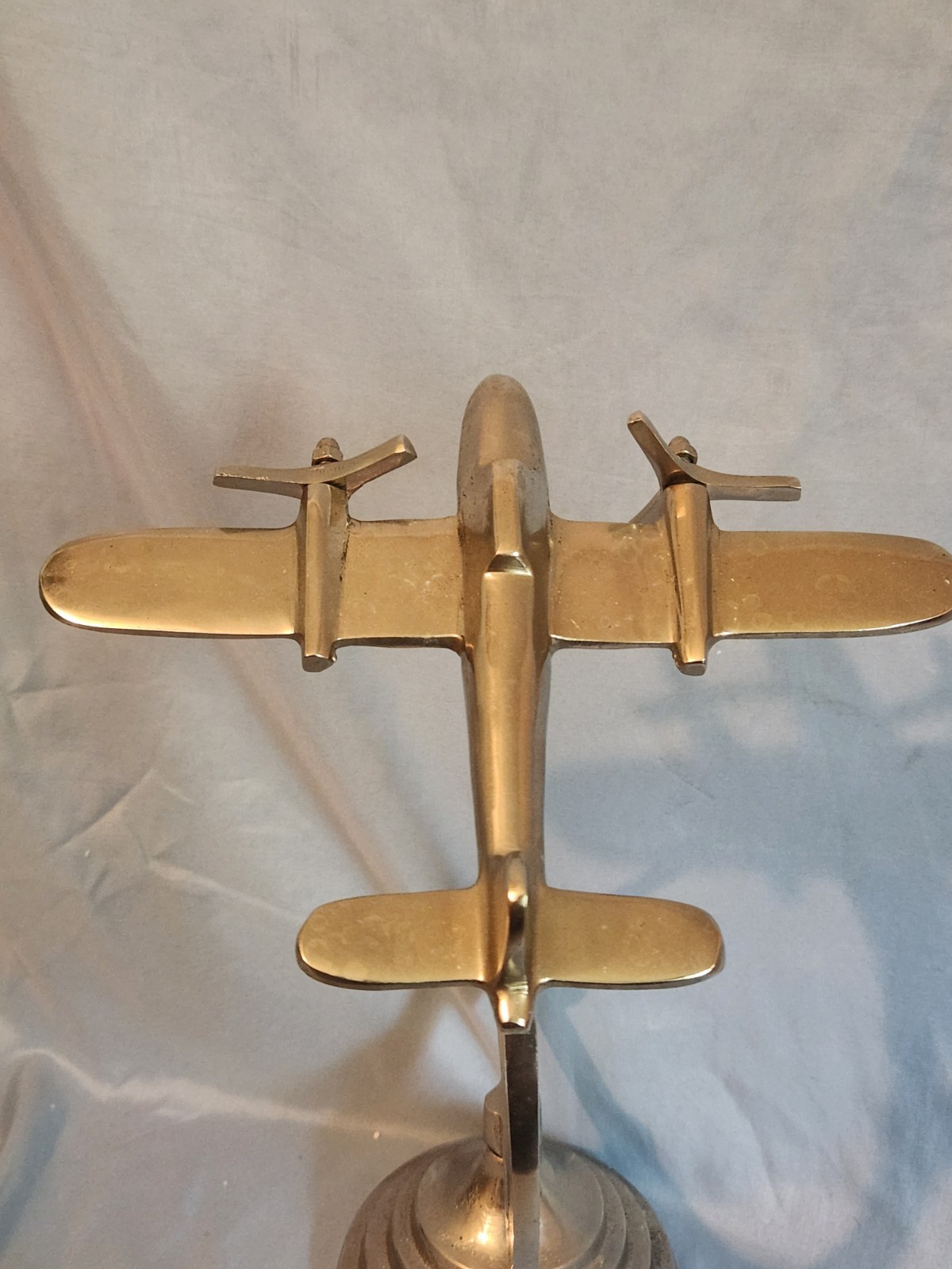 Metal Globe Holder Plane For Tabletop