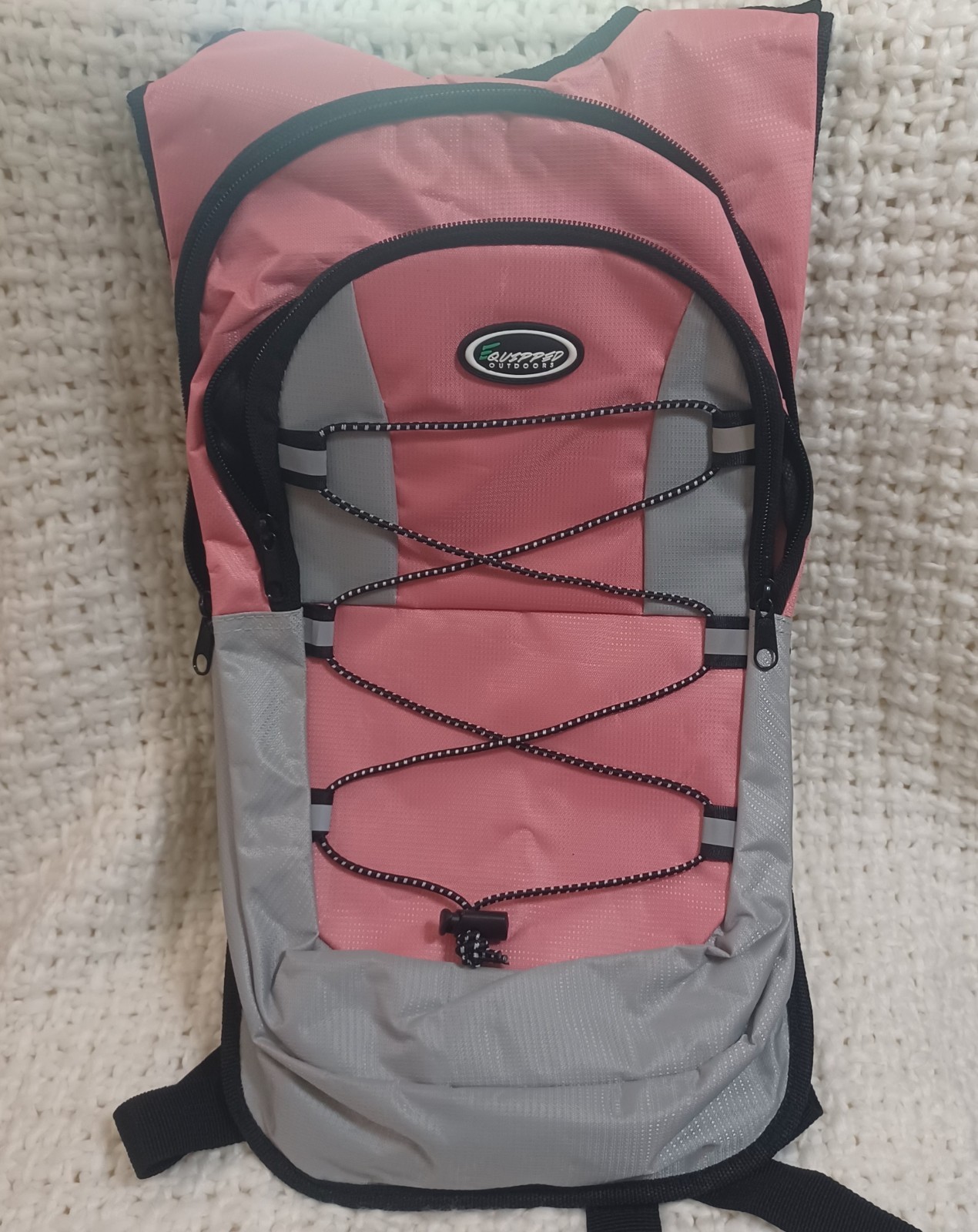 Pink Juboury hydration backpack.