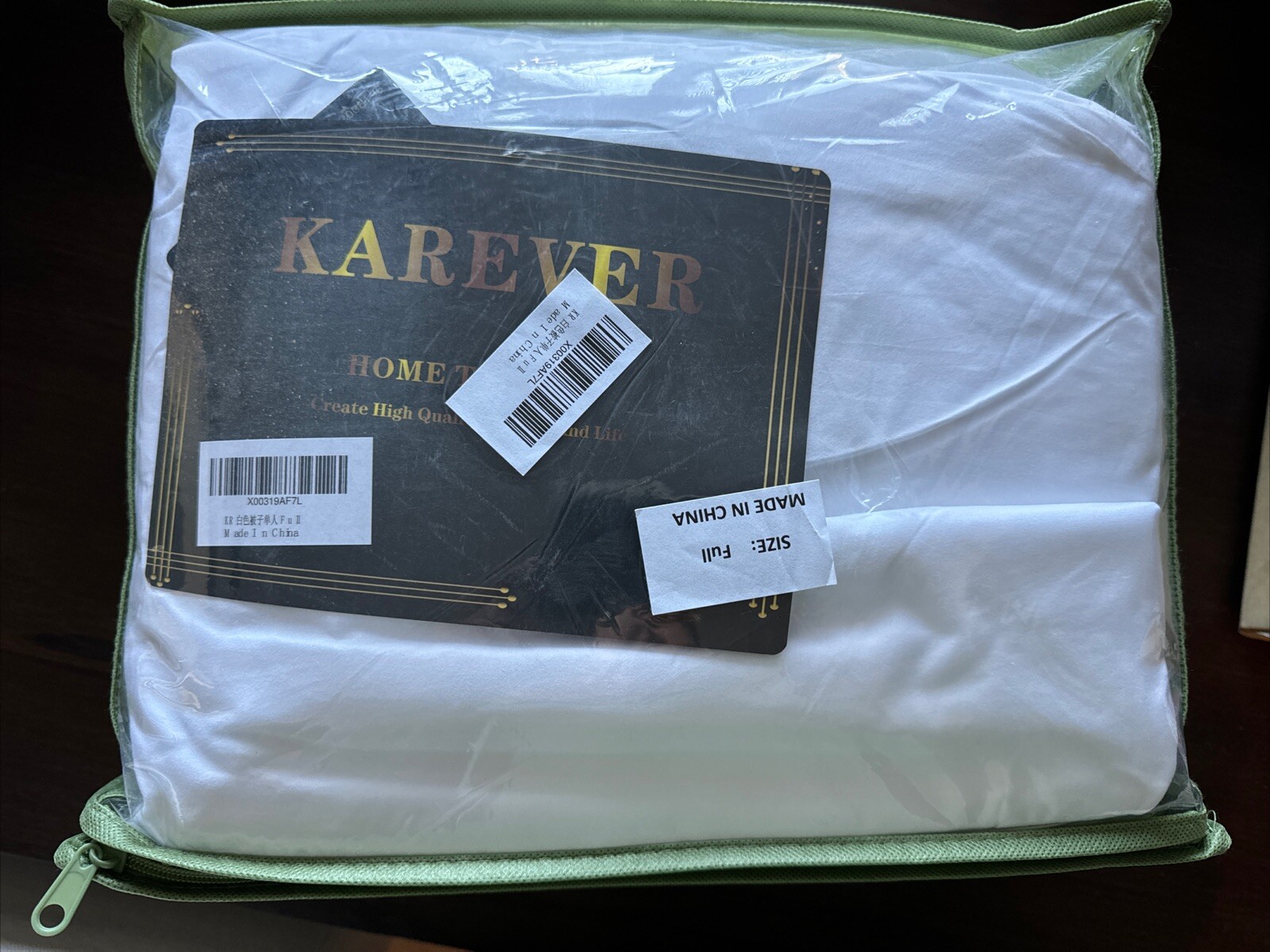 Karever Full Sheet Set White