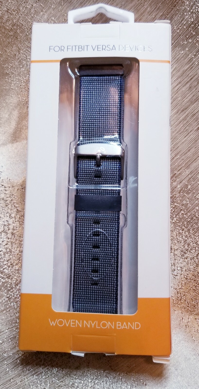 WOVEN NYLON BLUE BAND FOR FITBIT VERSA DEVICES
