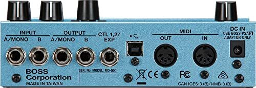 Boss MD-500 Modulation Effector Guitar Pedal Multi Effector Blue