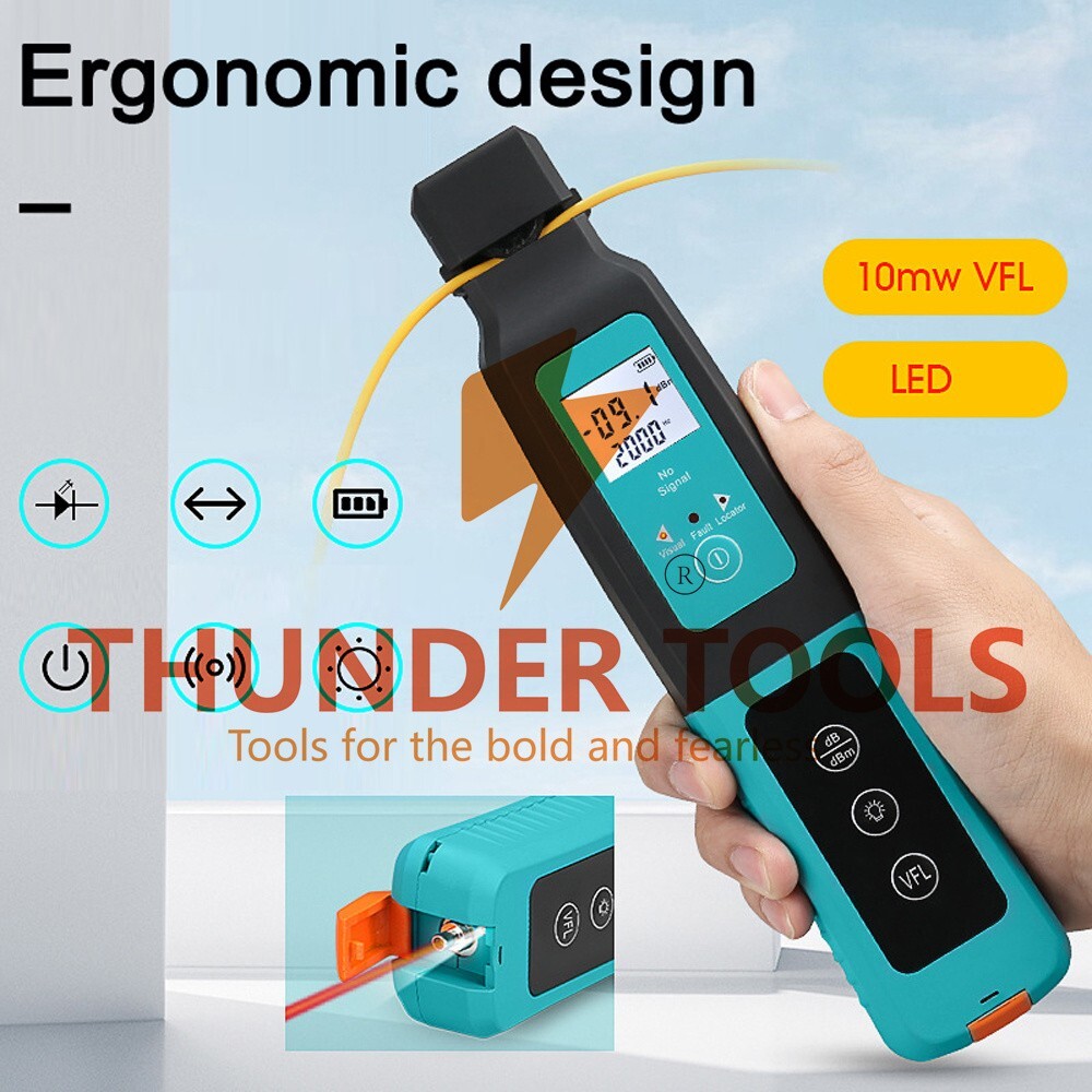 Thunder Tools 10mw Red Light Source Fiber Optic Identifier 270Hz 1KHz 2KHz