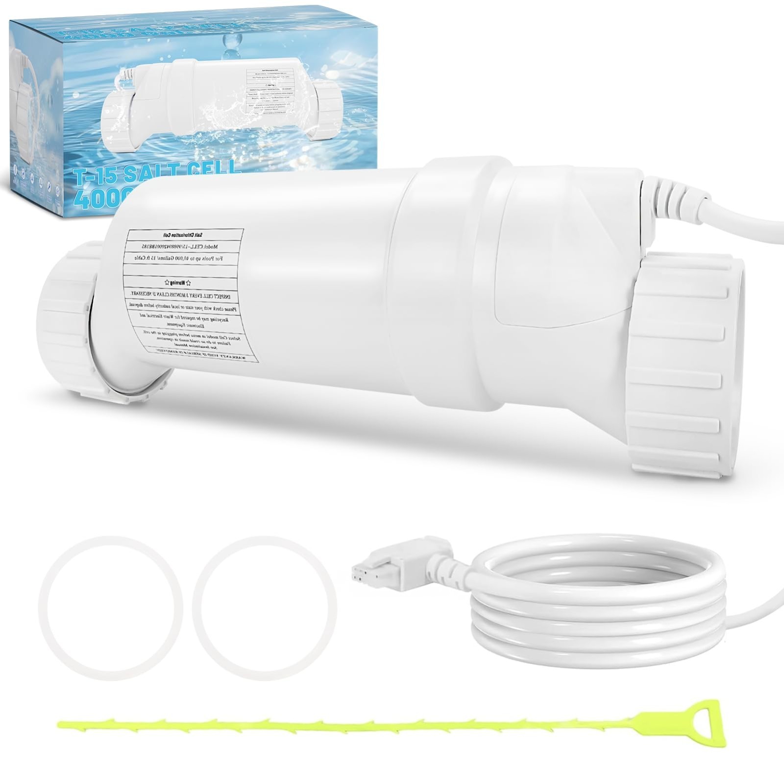 T-15 Salt Cell Replacement Compatible with Hayward AquaRite, AquaTrol, Pro...
