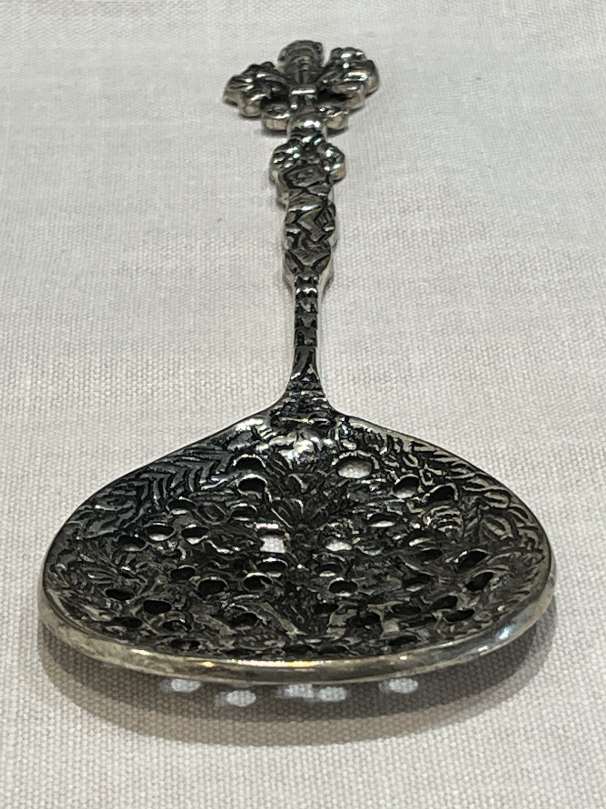 Vintage Ornate Salad Serving Set Large Spoon Fork