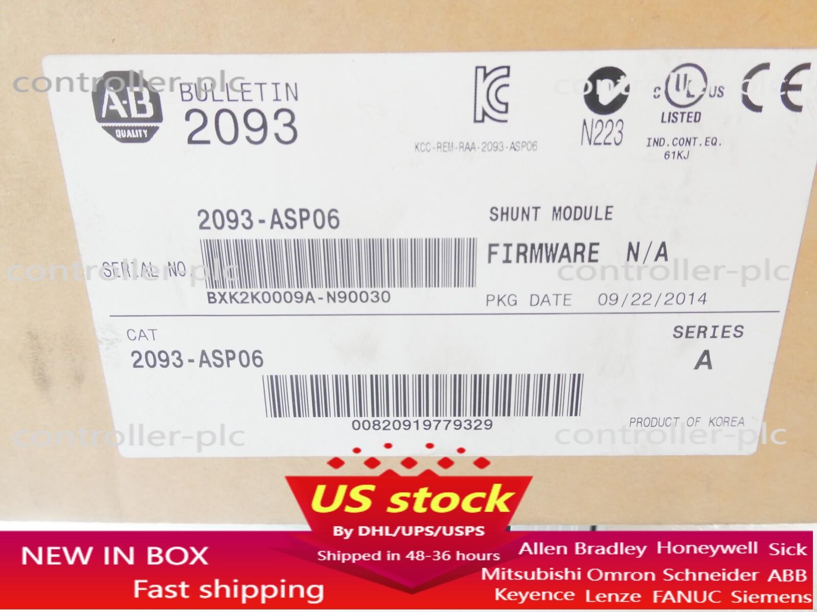 New AB 2093-ASP06 Free Shipping New in Box New Factory Sealed PLC US