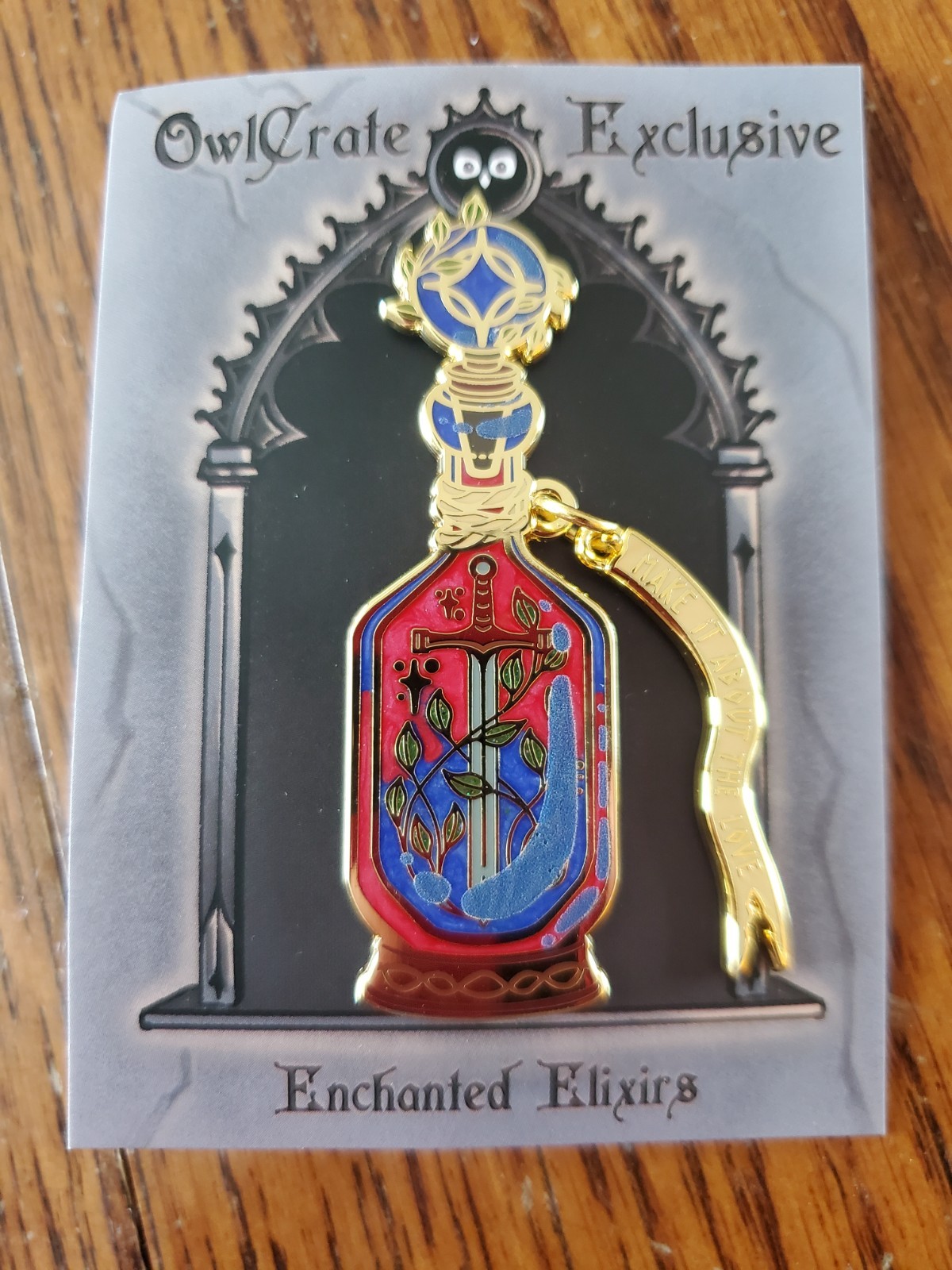 Owlcrate December 2025 Enchanted Elixirs Pin, Legendborn, Brand New