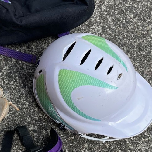 PREOWNED Rip It Softball Helmet w/ mask Size M/L 6 1/2 - 7 3/8
