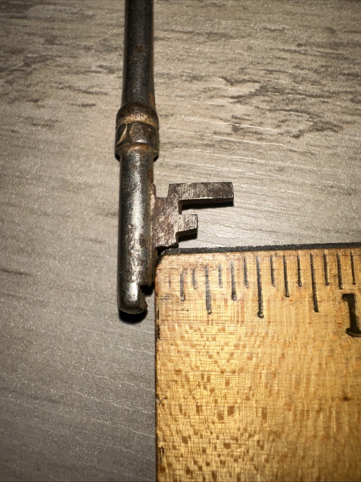 Antique Corbin Skeleton Key Solid Barrel Key. Unique Tip Design!!