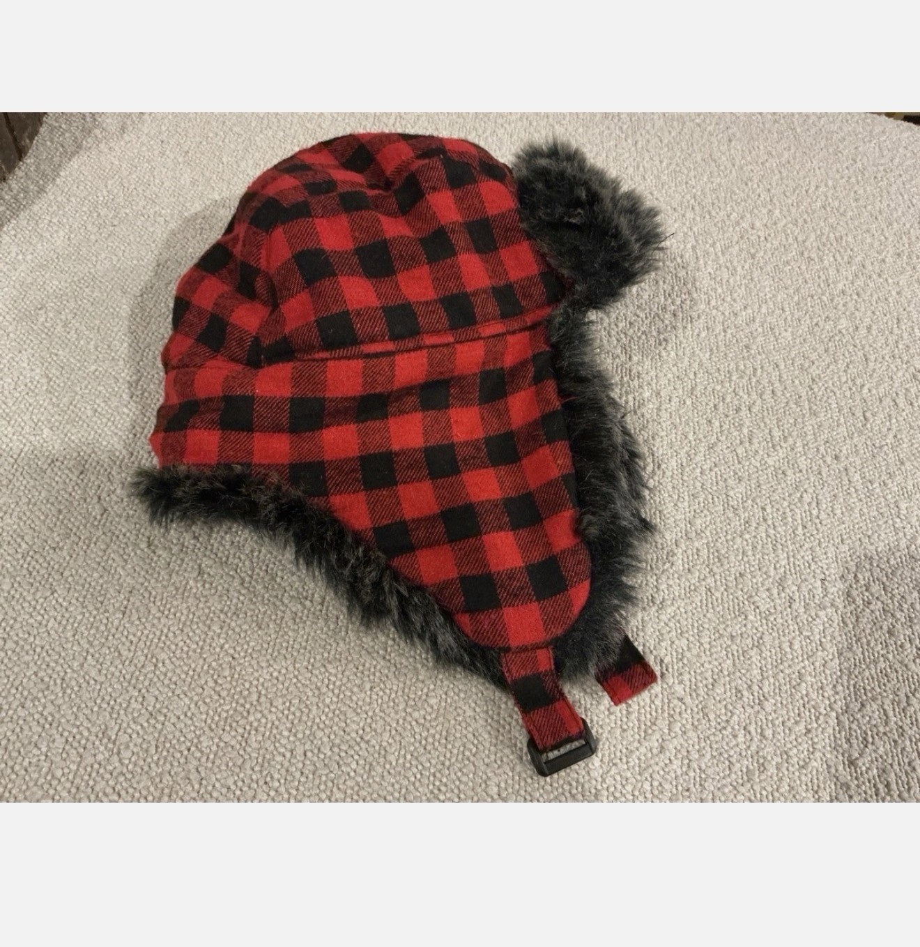 Target Childrens Trapper hat Red plaid