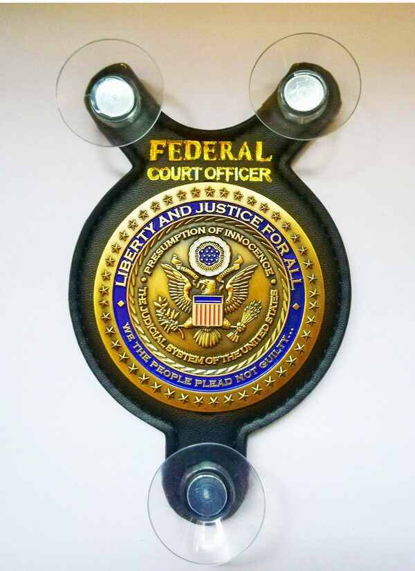 Liberty and Justice for all, Federal Court officer Car Shield