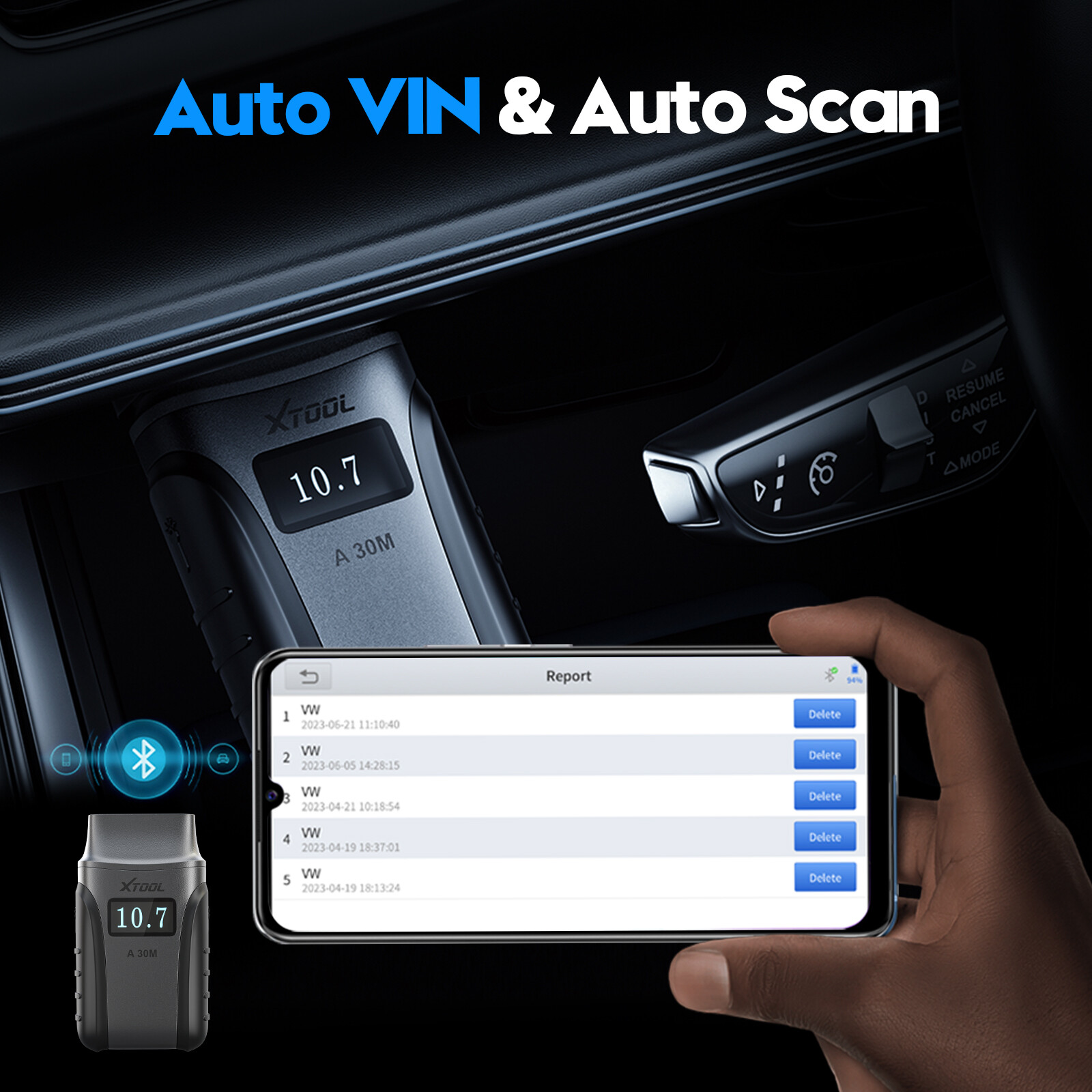 2026 XTOOL A30M V2.0 Bluetooth Bidirectional OBD2 Scanner Full Diagnostic Tool