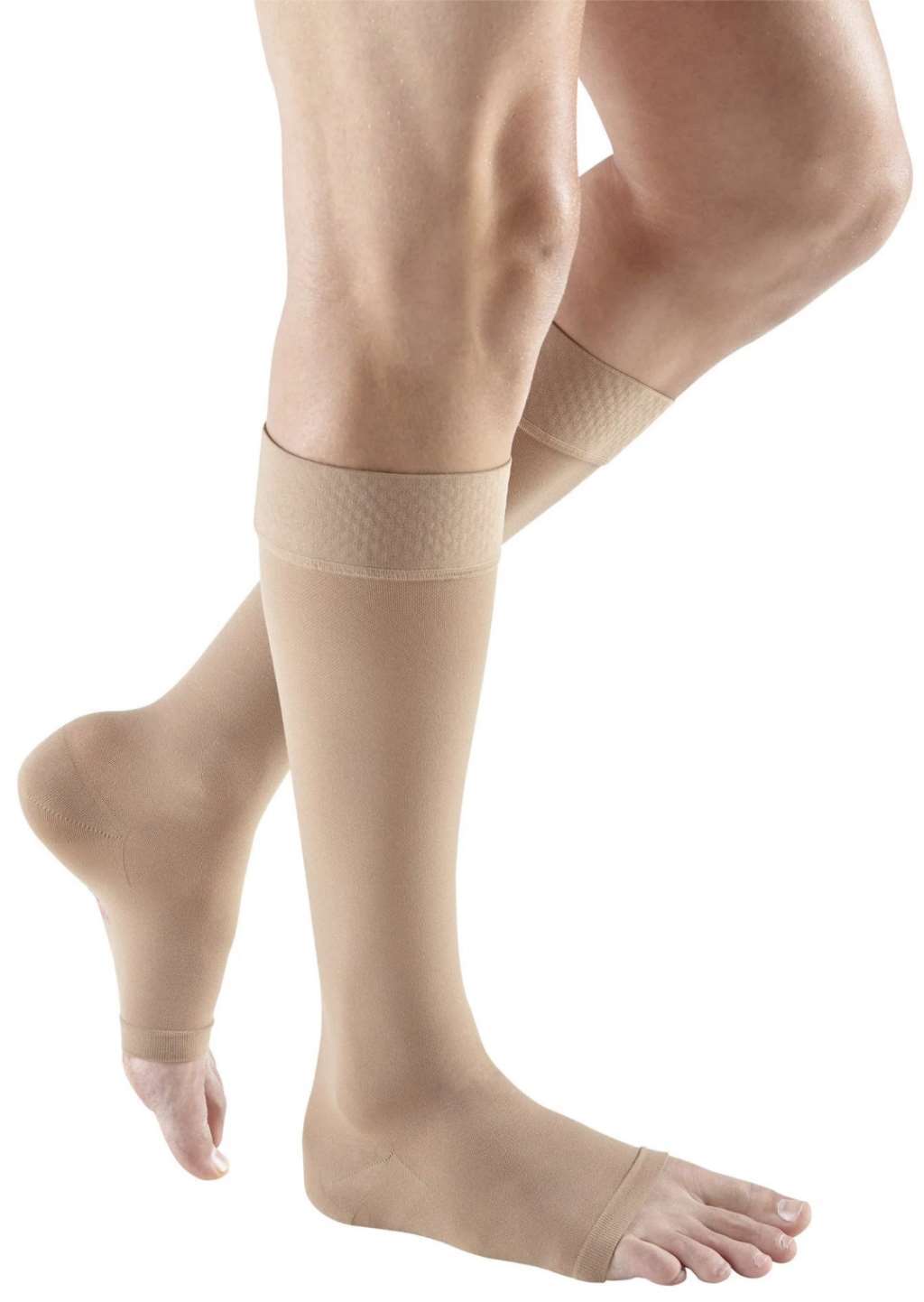 Medi Plus Calf Highs, OT, Top Band, 20-30mmHg (Size: VII) Beige