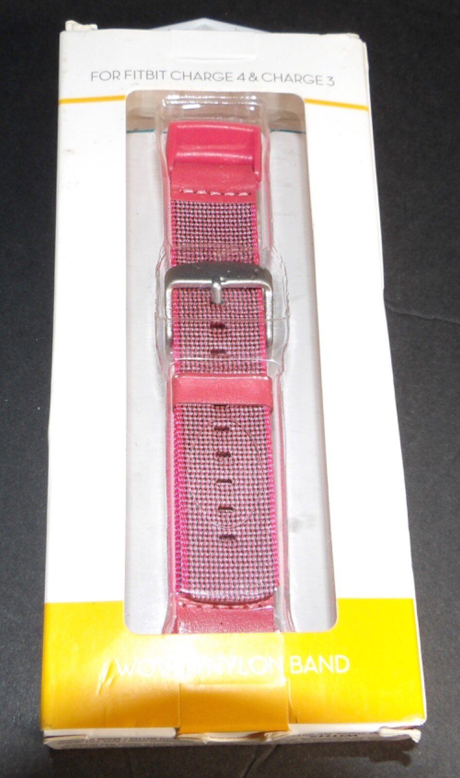 WITHIT FITBIT CHARGE 3/4 DARK PEACH WOVEN REPLACEMENT BAND SIZE SML-TO-LRG NEW